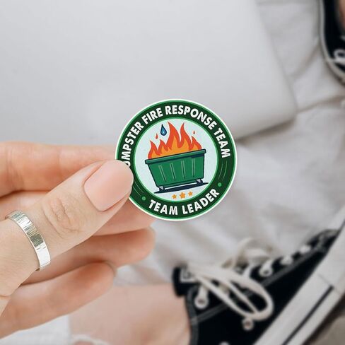 3Pcs Dumpster Fire Response Team Sticker Funny Meme This is Fine Dumpster Fire Sticker Gift Dumpster Fire Response Team Stickers Dumpster Fire Decal for Laptop Bottle Phone Car Hard Hat 3"x3" (D1) in Kuwait