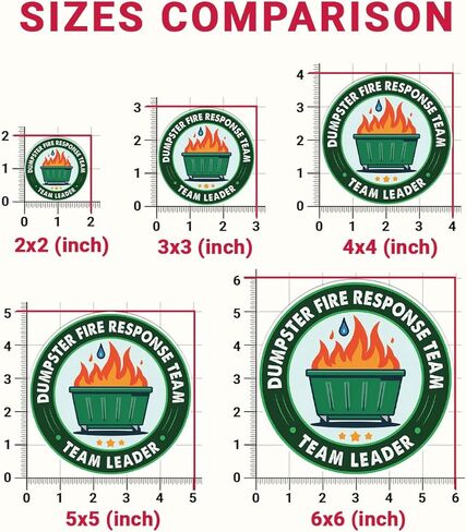 3Pcs Dumpster Fire Response Team Sticker Funny Meme This is Fine Dumpster Fire Sticker Gift Dumpster Fire Response Team Stickers Dumpster Fire Decal for Laptop Bottle Phone Car Hard Hat 3"x3" (D1) in Kuwait