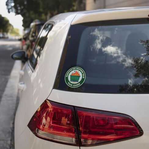 3Pcs Dumpster Fire Response Team Sticker Funny Meme This is Fine Dumpster Fire Sticker Gift Dumpster Fire Response Team Stickers Dumpster Fire Decal for Laptop Bottle Phone Car Hard Hat 3"x3" (D1) in Kuwait