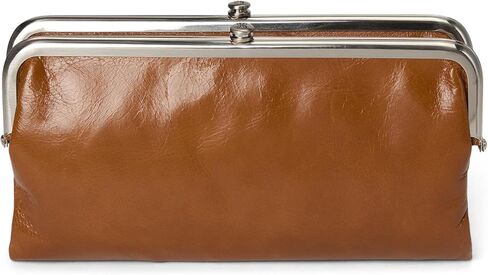 محفظة HOBO Lauren Clutch - هيكل من الجلد الناعم مع قفل قبلة للإغلاق، وجيب داخلي بسحاب، وفتحات للبطاقات in Saudi Arabia