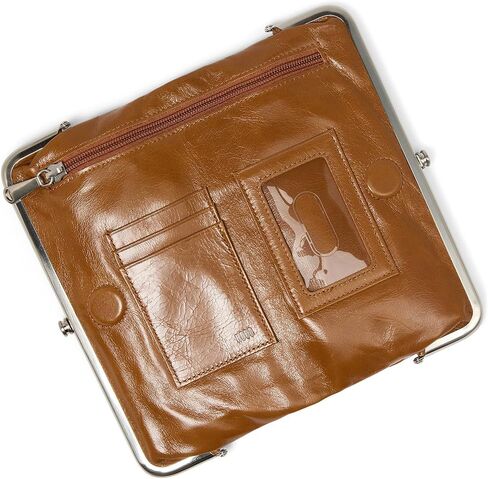 محفظة HOBO Lauren Clutch - هيكل من الجلد الناعم مع قفل قبلة للإغلاق، وجيب داخلي بسحاب، وفتحات للبطاقات in Saudi Arabia