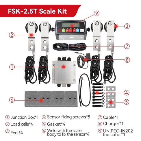 10000 رطل مقياس للماشية مؤشر عالي الدقة ، مجموعة مقياس الأرضية مع مؤشر NTEP مناسب لمقياس المنصة الإلكترونية لخنازير ماشية الأغنام in Kuwait