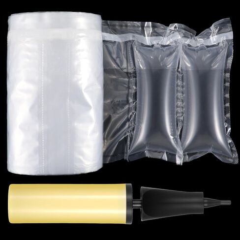 440 Count Air Pillows for Shipping with Hand Pump Filler Air Pockets Purse Inflatable Airs Bags for Packing 4" x 8" Box Stuffing Keep Shape Alternative to Packing for Filling Voids in Packages in Saudi Arabia