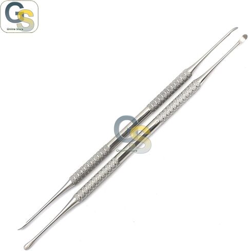 Dental molt curettes curettage cyst defbridement 2 pcs stilling adctruments by g.s online Store in Saudi Arabia