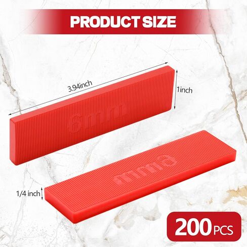 Geelin 200 PCS البلاستيك الحشوات المسطحة البلاط الهيكلية شيم لتسوية المنزل مستوى التحسين الباب مرحاض Shim استخدام داخلي في الهواء الطلق (أخضر) in Saudi Arabia