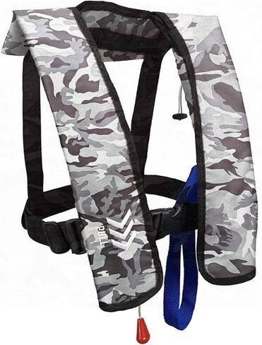 Automatic Inflatable Life Jacket|Life Vest for Adults|PFD Low Profile|Supports up to 330 lbs(YSH700) in Kuwait