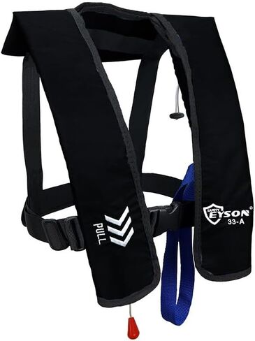 Automatic Inflatable Life Jacket|Life Vest for Adults|PFD Low Profile|Supports up to 330 lbs(YSH700) in Kuwait