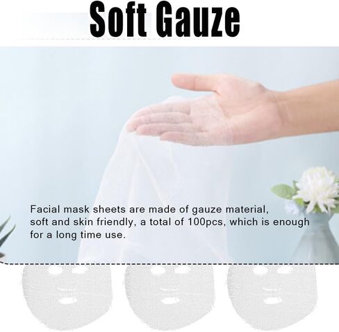 100Pcs Gauze for High Frequency Wand Strong Water Absorption Soft Frequency Face Pads Face Gauze in Kuwait