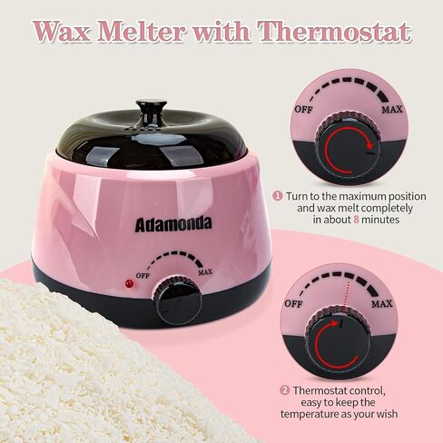 Adamonda Candle Making Kit Supplies for Adults Beginners with Wax Melter,2lbs Soy Wax Flakes Gloves Spoon Sticker Candle Wick,Natural Soy Waxs DIY Candle Making Kits for Starter in Saudi Arabia