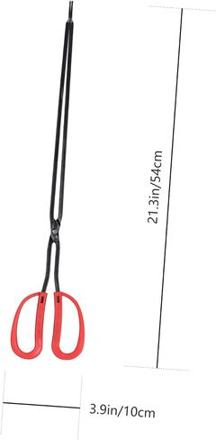 LIFKOME 2pcs Yard Garbage Clamp Portable BBQ Coal Tongs Heavy-Duty Waste Picker for Grilling Supplies for Outdoor Use and Litter Collection in Saudi Arabia