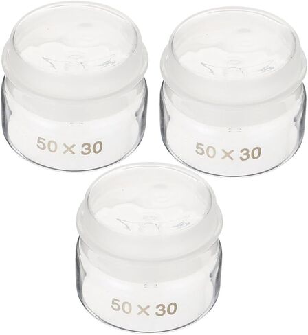 3pcs Glass Weighing Bottles Set Low High Form Laboratory Holders Lids for Accurate Chemical Weighing Borosilicate Glass for Experiments and Teaching in Saudi Arabia