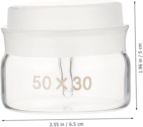 3pcs Glass Weighing Bottles Set Low High Form Laboratory Holders Lids for Accurate Chemical Weighing Borosilicate Glass for Experiments and Teaching in Saudi Arabia