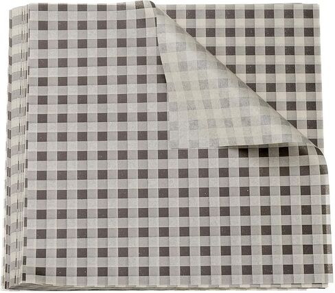 HARFINGTON 100PCS Square Square Checkered Wax Paper Sheets - 9.84 "× 9.84" ورقة غلاف غلاف جاف للزيت للسندوتشات ، الخبز ، النزهات ، الخبز ، الهامبرغر - الوردي in Saudi Arabia
