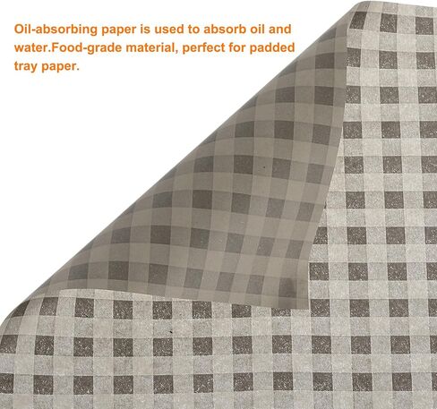 HARFINGTON 100PCS Square Square Checkered Wax Paper Sheets - 9.84 "× 9.84" ورقة غلاف غلاف جاف للزيت للسندوتشات ، الخبز ، النزهات ، الخبز ، الهامبرغر - الوردي in Saudi Arabia