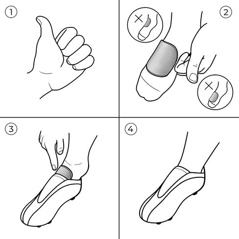حامي Cleatsafe Instep - Foot (metatarsal) حماية للرياضة المبطنة | تقليل ألم Instep ومنع الإصابات | خفيفة الوزن ، ملائمة مريحة | العتاد الأساسي لكرة القدم والرجبي والهوكي الميداني وما إلى ذلك in Saudi Arabia