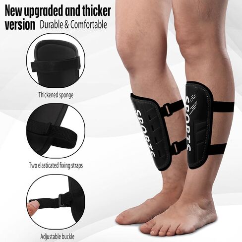 Syhood Sports Soccer Shin Guards for Toddler Kids Youth Football Shin Pads Protective Soccer Gear Lightweight Soccer Equipment for 3-5, 5-10 Years Old Children Teen Boys Girls Game in Saudi Arabia
