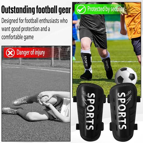 Syhood Sports Soccer Shin Guards for Toddler Kids Youth Football Shin Pads Protective Soccer Gear Lightweight Soccer Equipment for 3-5, 5-10 Years Old Children Teen Boys Girls Game in Saudi Arabia