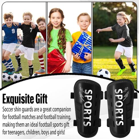 Syhood Sports Soccer Shin Guards for Toddler Kids Youth Football Shin Pads Protective Soccer Gear Lightweight Soccer Equipment for 3-5, 5-10 Years Old Children Teen Boys Girls Game in Saudi Arabia