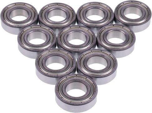 JZGRDN 10PCS Metal Shield Ball Bearing C3 EMQ 6003-ZZ 17x35x10mm in Saudi Arabia