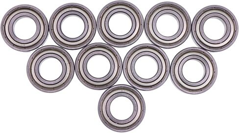 JZGRDN 10PCS Metal Shield Ball Bearing C3 EMQ 6003-ZZ 17x35x10mm in Saudi Arabia