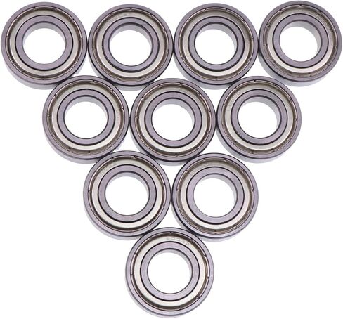 JZGRDN 10PCS Metal Shield Ball Bearing C3 EMQ 6003-ZZ 17x35x10mm in Saudi Arabia