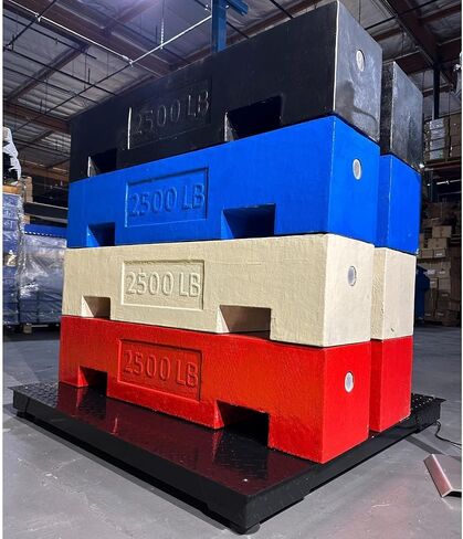 Liberty Multi-Pack Floor Scales | LS-700-2x3 | 24" x 36" | 10X Multi-Pack in Blue Color, 5000 lb x 1 lb in Saudi Arabia