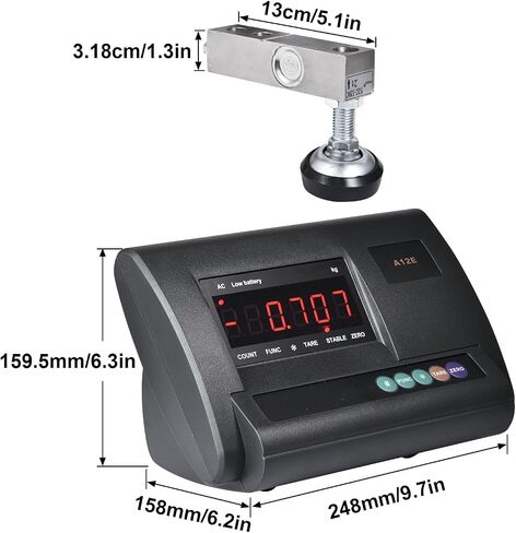 Livestock Scale Kit-10000Lb Capacity Digital Scale,Livestock Scale Platforms with Leveling Feet,High Precision Livestock Floor Scale with Junction Box,4 Two-Ton Sensors for Sheep,Goat,Cattle in Saudi Arabia