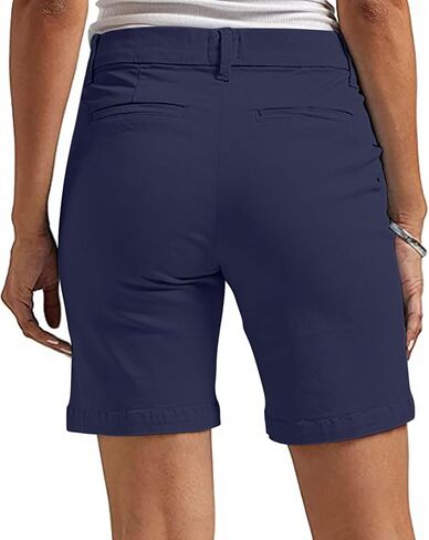Shorts for Women, Y2k, Stretchy, Ladies Twill Short High Waisted Bermuda Short Casual Summer Dressy, 7 Inch Inseam in Saudi Arabia