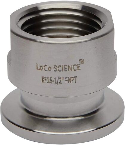 محول KF -16 NPT لتجهيزات أنابيب الفراغ ، الفولاذ المقاوم للصدأ - 1/2 "، ذكر in Kuwait