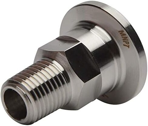 محول KF -16 NPT لتجهيزات أنابيب الفراغ ، الفولاذ المقاوم للصدأ - 1/2 "، ذكر in Kuwait