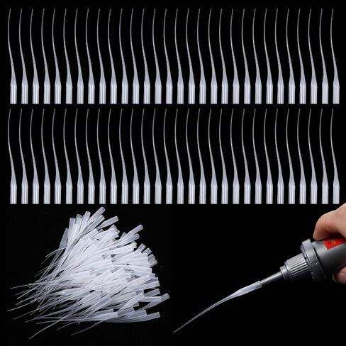 Giantree 300 Pcs Plastic Glue Tips, Micro Glue Tip Applicators, Needle Glues Applicator Extender, Precision Glues Dispenser Head for Craft Art Lab Dispensing, 2.95 Inch (for Small Gum Bottles) in Saudi Arabia