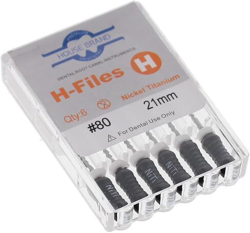 400415 HSB Hedstrom Endodontic Files NiTi 21mm #80 6/Pk in Saudi Arabia