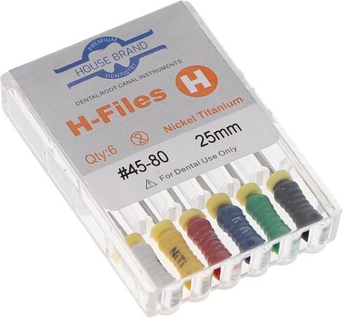 400426 HSB HEDSTROM ENDODONTIC FILES NITI 25MM #45-80 6/PK in Saudi Arabia