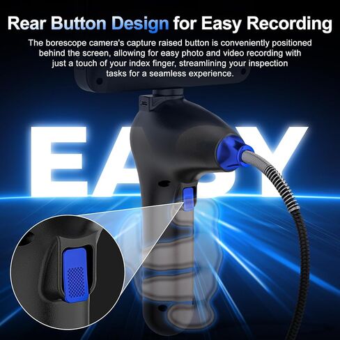 360 درجة مفصلية كاميرا Borescope - Jeseral 5 "HD 1080P شاشة الكاميرا مع 6 ضوء ، منظار مع 6.2 مم مسبار IP67 مقاوم للماء ، 3x ZOOM 4 -اتجاه borescope مع كابل مرن in Kuwait