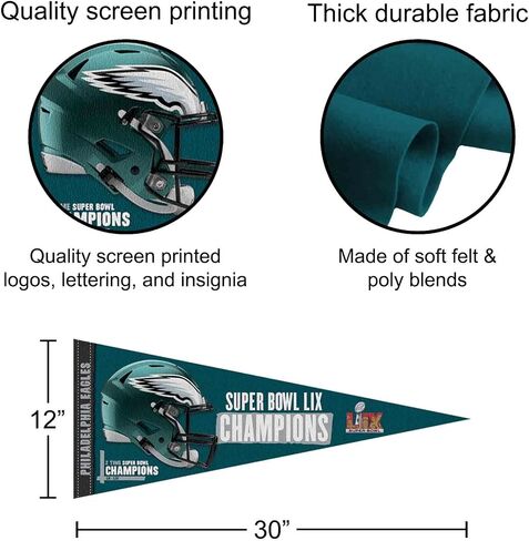 Eagles Super Bowl Champions Full Size Large Pennant in Saudi Arabia