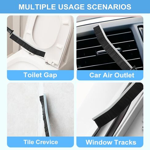 10pcs فرشاة تنظيف Crevice مع مكشطة ، مستلزمات تنظيف الخشور الصلبة للمطبخ ، الحمام ، الزاوية ، الحوض ، الكوب ، إبريق الشاي ، زجاجة in Kuwait