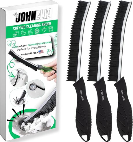 Hard Bristle Crevice Cleaning Brushes for Household use - Multifunctional Crevice Cleaning Tools for Housekeeping & Bathroom Cleaning Tools - Small Cleaning Brushes for Tight Spaces in Saudi Arabia