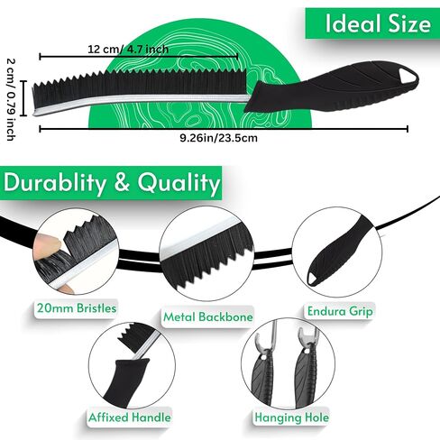 Hard Bristle Crevice Cleaning Brushes for Household use - Multifunctional Crevice Cleaning Tools for Housekeeping & Bathroom Cleaning Tools - Small Cleaning Brushes for Tight Spaces in Saudi Arabia
