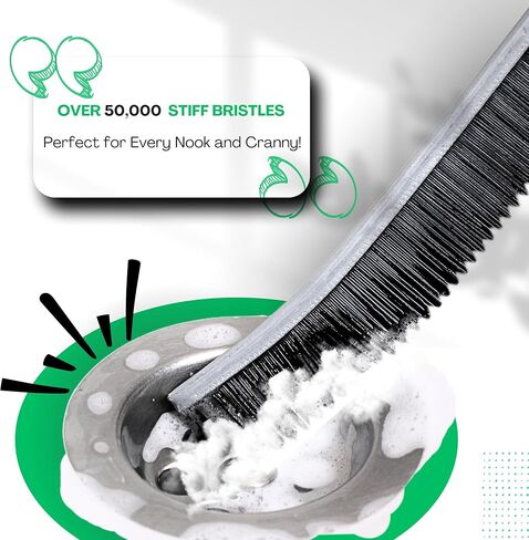 Hard Bristle Crevice Cleaning Brushes for Household use - Multifunctional Crevice Cleaning Tools for Housekeeping & Bathroom Cleaning Tools - Small Cleaning Brushes for Tight Spaces in Saudi Arabia