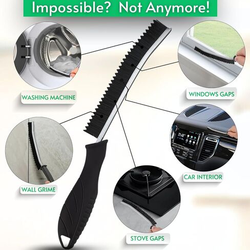 Hard Bristle Crevice Cleaning Brushes for Household use - Multifunctional Crevice Cleaning Tools for Housekeeping & Bathroom Cleaning Tools - Small Cleaning Brushes for Tight Spaces in Saudi Arabia