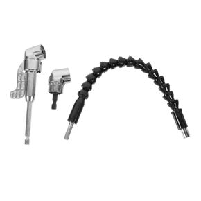 طقم حامل البراغي البراغي تمديد الحفر اليدوية - عمود مرن للحفر الكهربائي ، 14.00x4.50x2.50 سم ، والفضة والبلاستيك in Kuwait