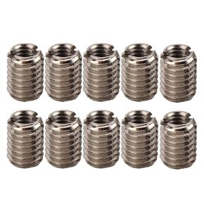 Stainless Steel M4 x0.7 to M6 x1.0 Thread Repair Inserts 10pcs 8mm Length for Damaged Female Thread Restoration in Automotive Aviation Electronics Industrial Tools in Saudi Arabia
