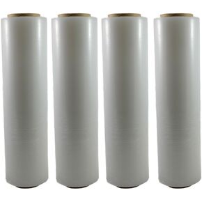 Sigma Brand Blown Hand Wrap Stretch Wrap Film 18 Inch x 80 Gauge x 1500 Feet 4 Rolls Per Case in Saudi Arabia