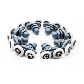 Twin Shower Door Rollers/Runners Wheels Shower Room Pulley(4pcs,27mm) in Saudi Arabia