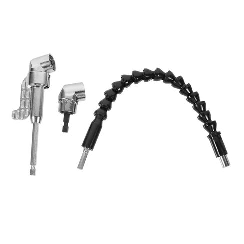 طقم حامل البراغي البراغي تمديد الحفر اليدوية - عمود مرن للحفر الكهربائي ، 14.00x4.50x2.50 سم ، والفضة والبلاستيك in Kuwait