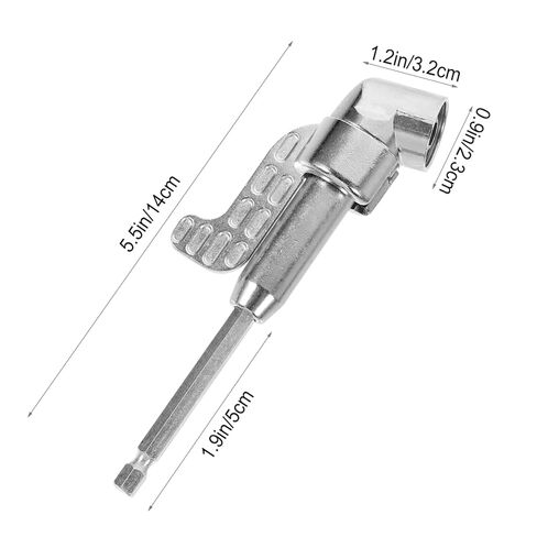 طقم حامل البراغي البراغي تمديد الحفر اليدوية - عمود مرن للحفر الكهربائي ، 14.00x4.50x2.50 سم ، والفضة والبلاستيك in Kuwait
