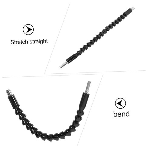 طقم حامل البراغي البراغي تمديد الحفر اليدوية - عمود مرن للحفر الكهربائي ، 14.00x4.50x2.50 سم ، والفضة والبلاستيك in Kuwait