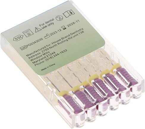 400467 HSB Hedstrom Files Indodontic Files Stainless Steel 25mm #10 Purple 6/PK in Saudi Arabia