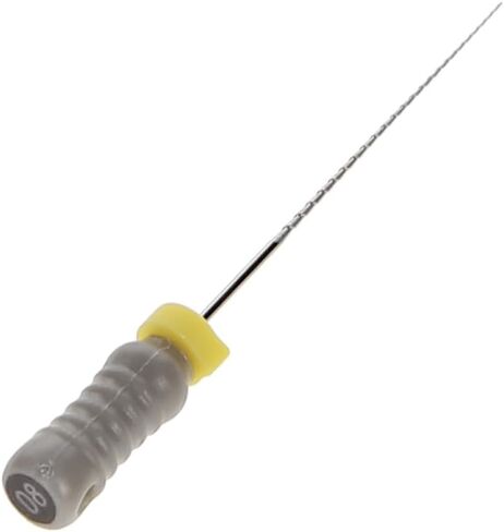 400466 HSB Hedstrom Endodontic Files Stainless Steel 25mm #08 Grey 6/Pk in Saudi Arabia