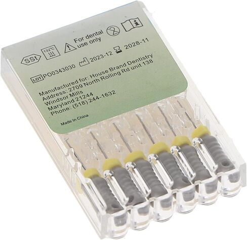 400466 HSB Hedstrom Endodontic Files Stainless Steel 25mm #08 Grey 6/Pk in Saudi Arabia
